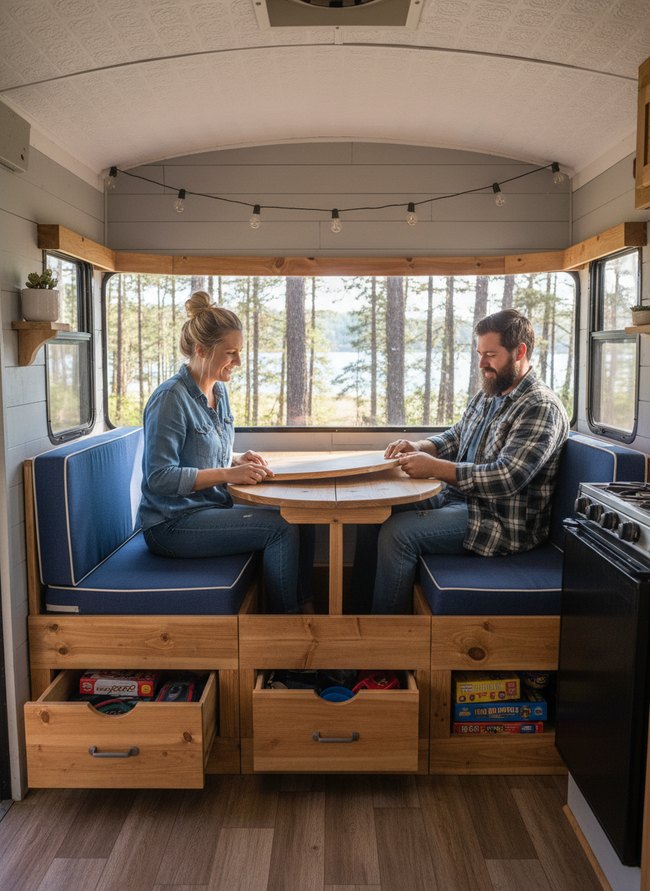 Practical Fold-Down Furniture