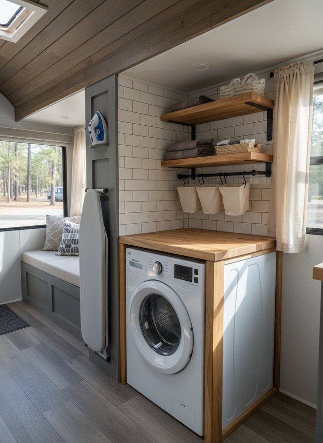 Compact Laundry Area Design
