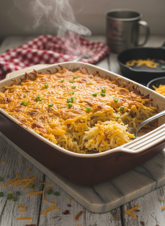 Cheesy Hash Brown Bake