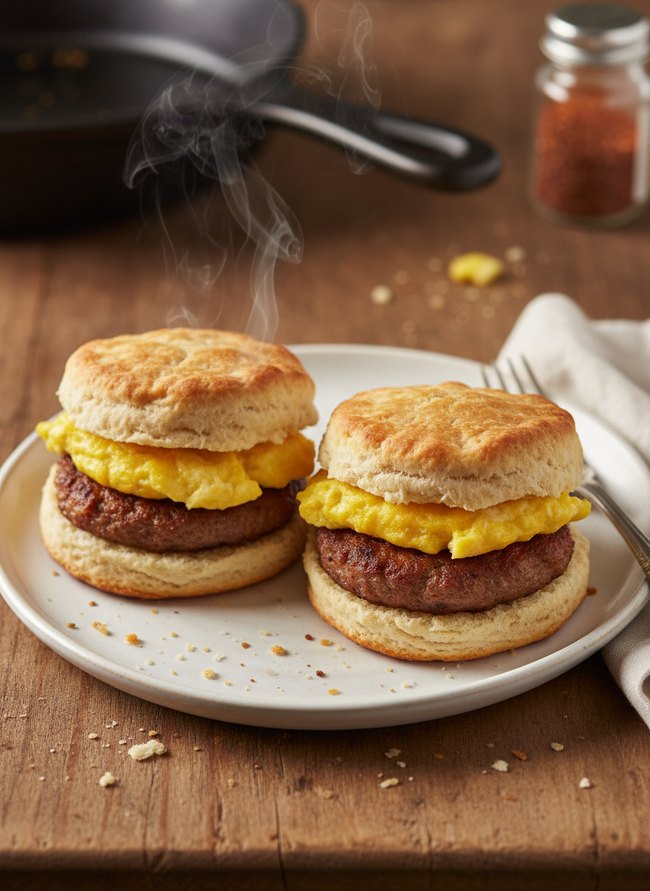 Sausage Egg Biscuits