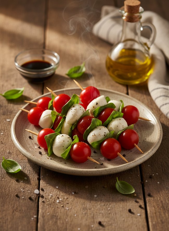 Simple Caprese Skewers