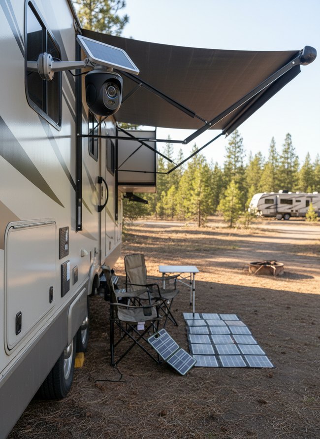 Solar Powered Security Camera